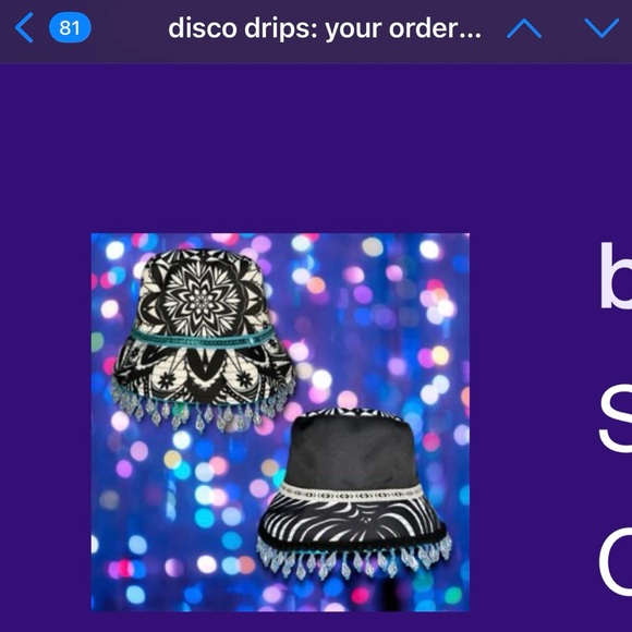 DISCO DRIPS bucket hat
